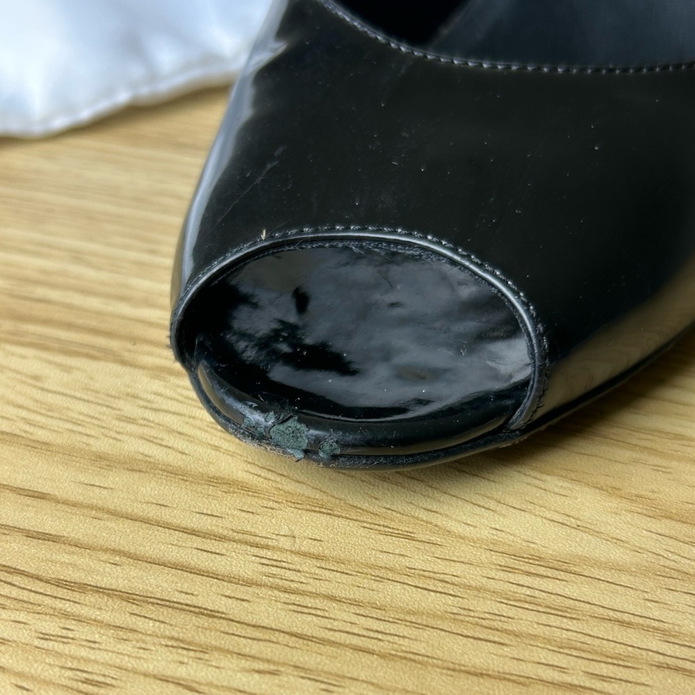 GUCCI Shoes Slingback Peep Toe Wedges - Picture 13 of 13